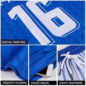 Conjunto de ropa de fútbol para adultos personalizable, Camiseta deportiva barata con impresión de logotipo de transferencia de calor gratis - Product Image 3