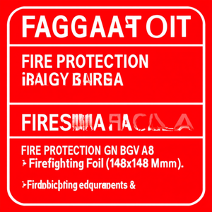 <b>Fire</b> Protection Sign BGV A8 <b>Fire</b> Alarm Foil 148x148 Mm - Product Image 3