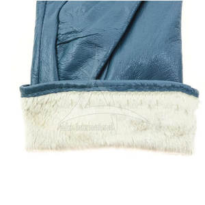 Gants de conduite en cuir doublés de laine pour hommes - Gants d'hiver chauds pour l'extérieur - Product Image 5