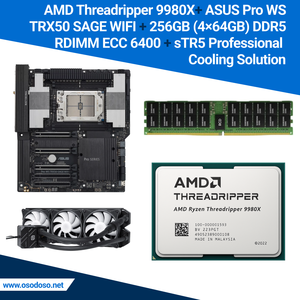 Conjunto AMD Threadripper 9980X + Pro WS TRX50 SAGE WIFI 256GB/512GB DDR5 - Product Image 1