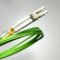 DAMU LC UPC ke LC UPC OM5 kabel Patch serat Multimode 2.0mm LSZH 10M 2M kabel Jumper optik dupleks untuk jaringan FTTH FTTB FTTX