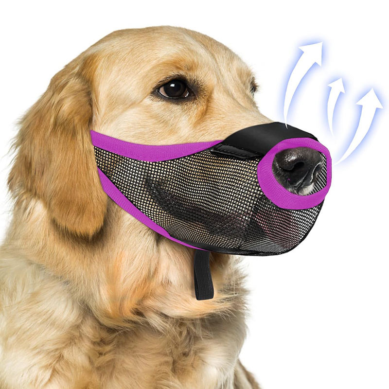Dog Muzzle Soft Silicone Basket Muzzle For Dogs, Allows
