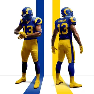 Meilleur uniforme de football américain respirant à manches courtes, personnalisable, de haute qualité, vente en gros - Product Image 6