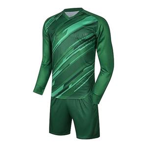 Conjunto de Camiseta y Pantalones Cortos de Portero de Fútbol Acolchados con Impresión Personalizable, 100% Poliéster Transpirable - Product Image 2