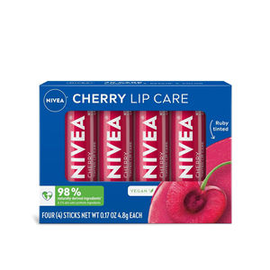 Cuidado Labial Diario para Labios Suaves y Tersos, Bálsamo Labial Nivea Cherry Shine, Labios Naturalmente Brillantes - Product Image 1