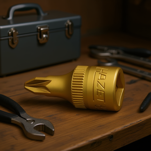 Llave de vaso para destornillador Hazet de 1/4'' con perfil Pozidriv PZ cuadrado, producto duradero - Product Image 3