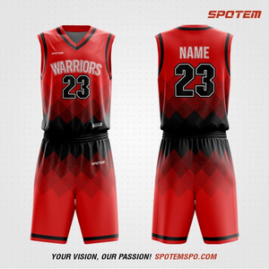 100% Polyester Basketball Vêtements Conception Personnalisée Basketball Jersey Uniformes Ensembles Jeunesse Équipe Motif Sublimation - Product Image 3