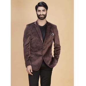Excellent Quality Luxury <b>Velvet</b> Coffee <b>Blazer</b> with Matching <b>Mens</b> Court Trousers <b>for</b> Business and Evening Wear Available <b>for</b> Sale - Product Image 1