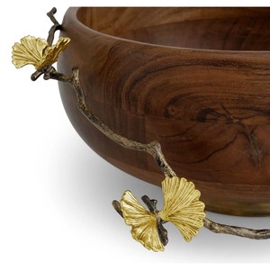 Bol de service en bois tendance de l'industrie de vente chaude ustensiles de cuisine fantastiques pour les cadeaux de pendaison de crémaillère - Product Image 2