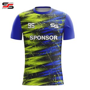 Maillots de football en maille à col rond, version joueur, à sublimation OEM, séchage rapide, maillot de football académique pour hommes avec votre logo - Product Image 6