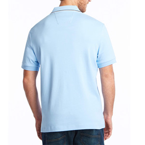 เสื้อโปโลมีกระดุม2-3เม็ดสำหรับผู้ชายเสื้อโปโลกระดุมแบบคลาสสิกเสื้อโปโลทรงหลวมระบายอากาศได้ดี180 100% GSM - Product Image 3