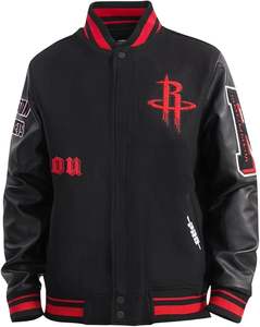 Chaqueta universitaria de lana Vintage para hombre y mujer, chaqueta universitaria de punto con botones, bordado de bombardero de béisbol informal inteligente - Product Image 2