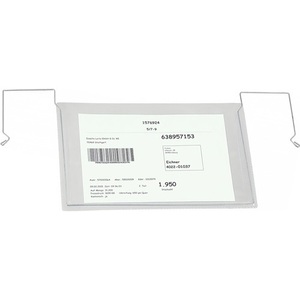 Document Pocket <b>A5</b> Landscape 280x180mm Flexible Wire <b>Frame</b> Eichner-Pack of 10 - Product Image 1