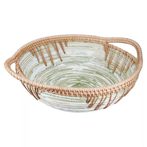 Tazón de Bambú de Último Diseño con Asa para Servir Fruta, Ensalada, para Cocina, Color Natural, Seguro para la Salud, Protección del Medio Ambiente - Product Image 3