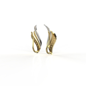 Ishi Diamonds 18k Gold Elegant Lab Grown Diamond <b>Cuff</b> <b>Earring</b> - Product Image 1