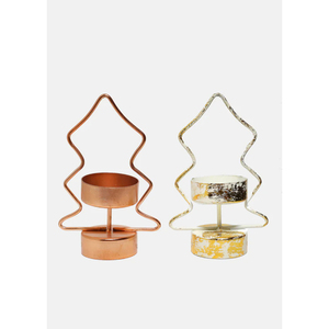 Juego de 2 soportes de luz de té de Metal de cobre más vendidos de hierro para interior y exterior, decoración del hogar, soportes de luz en T elegantes para eventos - Product Image 4