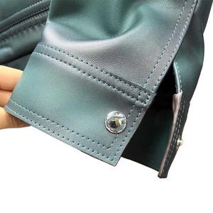 แจ็คเก็ตมอเตอร์ไซค์หนังวัวแท้สีตามสั่งขายดีที่สุด ลายเรียบสำหรับผู้ชาย ขายส่งขั้นต่ำ 5 ชิ้น คุณภาพสูงสำหรับฤดูหนาว - Product Image 4