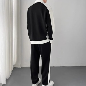 Combinaison de sport unisexe à logo personnalisé Ensemble de sweat à capuche et de pantalon de survêtement en tissu respirant caractéristiques imprimées à la mode pour hommes - Product Image 2