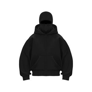 Sudadera con capucha de lana bordada de Color sólido, chaqueta con capucha y cremallera para Otoño/Invierno, Primavera/Verano, pareja, estilo callejero, suministro ODM - Product Image 2