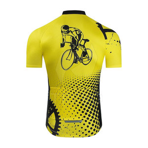 เสื้อขี่จักรยานระบายอากาศสำหรับผู้ชายพิมพ์ลายได้ตามต้องการดีไซน์แบบซับลิเมชันไม่เหมือนใครทำจากโรงงาน - Product Image 2