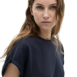 Haute qualité 100% coton femmes coupe ample surdimensionné T-Shirt lourd respirant Style décontracté pour l'été - Product Image 4