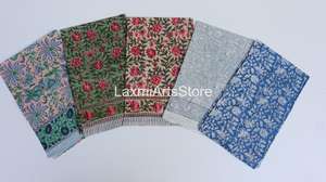 Juego de Bufandas Largas y Ligeras de Algodón Ecológico con Estampado Digital, Estolas con Diseño Floral Indio (22x72) - Product Image 2