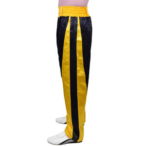 Venta al por mayor de pantalones de kickboxing de satén unisex con logotipo personalizado y etiqueta técnica de sublimación para entrenamiento MMA servicio OEM disponible - Product Image 4