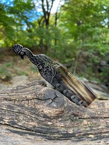 Best Quality Vietnam-made BOOST Buffalo Horn <b>Comb</b> for Hair Styling Full Natural Horn <b>Comb</b> for Hair Extensions - Product Image 2