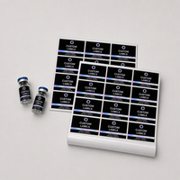 Bedruckte Wasserfeste Ölbeständige Selbstklebende Aufkleber Ampullen-Kosmetikfläschchen-Etiketten für 3ml 5ml 10ml Kundenspezifischer Lieferant auf Bögen