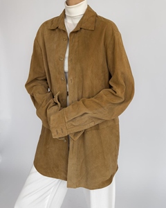 เสื้อเบลเซอร์หนังแกะกระดุมสองแถวของผู้หญิงหนังนิ่มสีเขียวล้วนมีกระดุมกันลมให้บริการฤดูใบไม้ผลิฤดูใบไม้ร่วงฤดูหนาว - Product Image 1