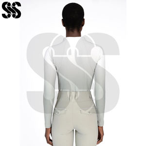 Chemises de base pour l'équitation pour femmes Respirantes Légères Mélange de polyester/spandex Absorbant la transpiration Haute qualité Équestre - Product Image 4