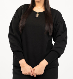 Streetwear personnalisé lourd 100% coton col rond surdimensionné pull hiver polaire sweat prix de gros - Product Image 1