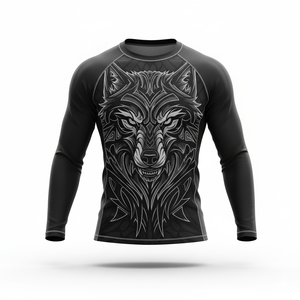 Rashguard met lange mouwen, gymkleding, compressiepasvorm, sneldrogend, stretchstof, OEM export - Product Image 3