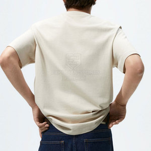 Men's Oversized Casual <b>Short</b> <b>Sleeve</b> T-Shirt 100% Cotton Breathable Eco-Friendly Summer Fashion with Customizable Design 220g - Product Image 4