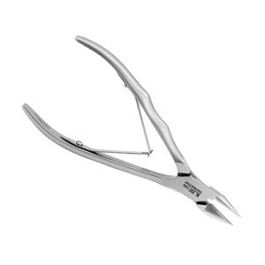 Pince à cuticules professionnelle de haute qualité 17mm Vietnam avec lame incurvée pleine mâchoire en acier inoxydable Design poignée ondulée pour les doigts - Product Image 2