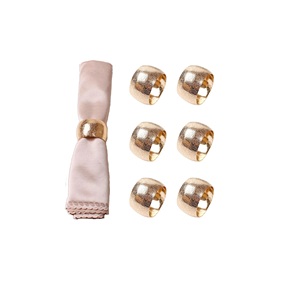 แหวนรองผ้าเช็ดปากโลหะสุดหรู อุปกรณ์ตกแต่งโต๊ะอาหารสุดคลาสสิก - Product Image 1