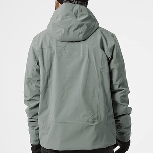 แจ็กเก็ตสกีสำหรับผู้ชายเสื้อโค้ทกันลมพร้อมฮู้ดแจ็คเก็ตสโนว์บอร์ดให้ความอบอุ่นมีซิปปิด - Product Image 4