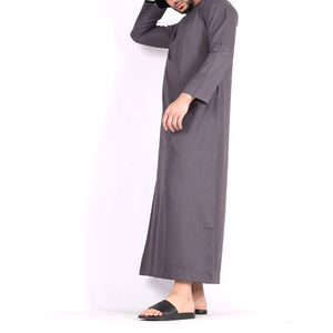 Jubbah Islámica al por Mayor 2026, Daffah Thobe para Hombres Musulmanes, Vestido Abaya Árabe Saudí, Vestido Abaya de Manga Larga - Product Image 3