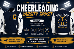 Veste de cheerleading scolaire personnalisée unisexe en satin avec broderie de patch en chenille - Product Image 5