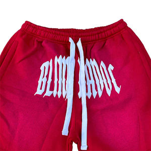 Short d'été Unisex Streetwear Custom Puff Print 100% Cotton Sweat Sports Gym Breathable Joggers French Terry Custom Shorts - Product Image 3