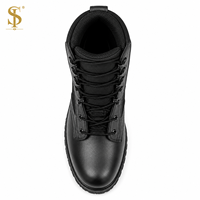 Botas Tácticas de Defensa SUPER FORCE BT-SW-04 con Cremallera Lateral y Cordones, de Cuero, para Entrenamiento, Color Verde Caqui Coyotes, Modelo Operator All