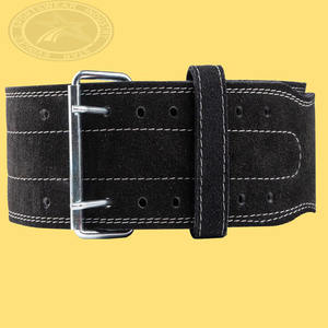 Cinturón de gimnasio de levantamiento de pesas de Cuero 100% de alta calidad, venta al por mayor, logotipo personalizado, potencia de Fitness duradera resistente - Product Image 4