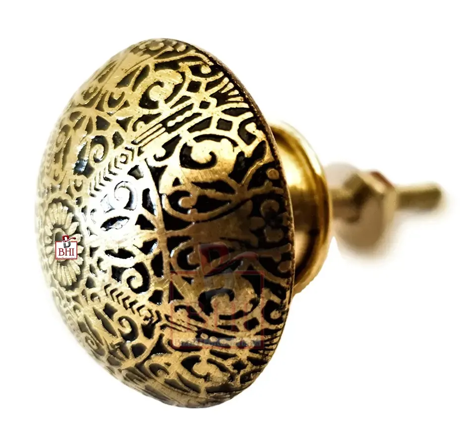 Bán buôn tùy chỉnh Brass nội Knob đồ nội thất phụ kiện