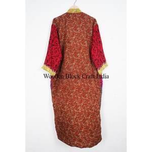 Unique Handmade Vintage Japanese Silk Kimono Robe for Women Bohemian Long Kimono for Summer <b>Wedding</b> <b>Jacket</b> Bikini Cover Up Robe - Product Image 5