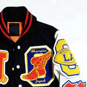 Veste universitaire pour homme de haute qualité, 100% coton enduit, fermeture éclair, tissu tissé, coupe-vent, respirant, design à capuche, devant droit - Product Image 5