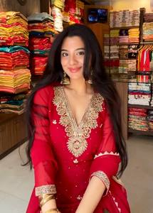 Lancement d'un nouveau ensemble haut, palazzo et dupatta en faux georgette lourd, réversible, décontracté, toutes saisons, de créateur - Product Image 2