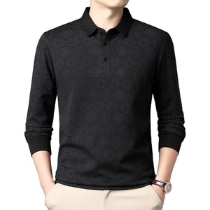 เสื้อเชิ้ตแฟชั่นผู้ชายแขนยาวสไตล์ลำลองสำหรับฤดูใบไม้ผลิ/ฤดูใบไม้ร่วงปี 2026  ผ้าทอเนื้อนุ่มระบายอากาศดี  ปักลาย  คอปก  ทันสมัย - Product Image 4