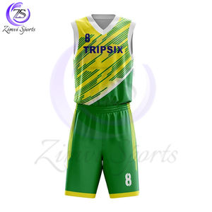 Uniforme d'équipe de sport léger et ample sans manches d'équipe de club respirant de basket-ball - Product Image 1
