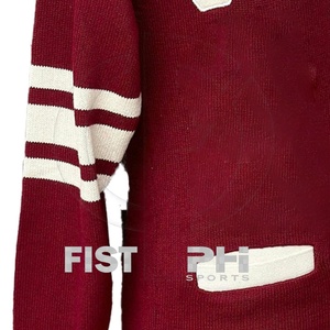 Alpha New Arrival Mohair High Quality Knitted Fraternity Cardigan Sweater <b>Custom</b> Logo Applique Embroidery Sweater Private label - Product Image 6