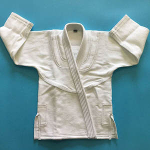 Calidad Premium 100% algodón Jiu Jitsu brasileño Gi para hombres y mujeres blanco peso medio BJJ uniforme Kimonos conjunto - Product Image 2
